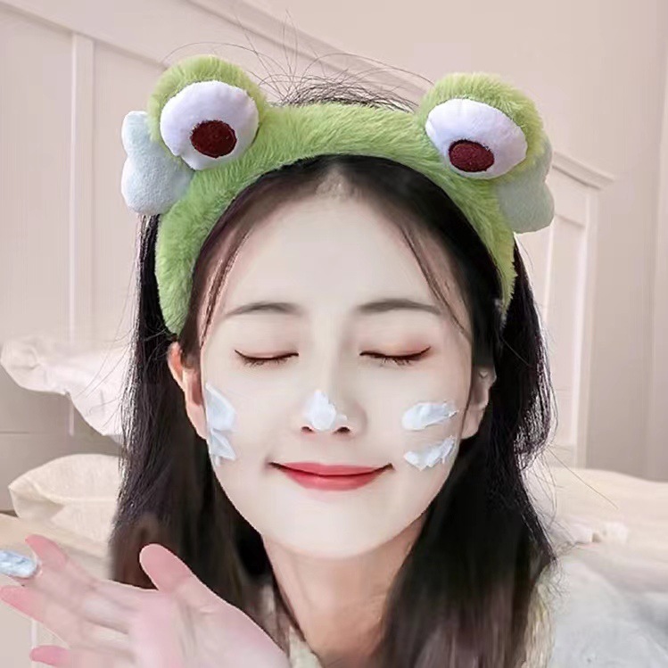 Bờm cài tóc hàn quốc, bờm con ếch cài tóc YUUKI,bờm tóc con ếch đáng yêu, băng đô cài tóc cute