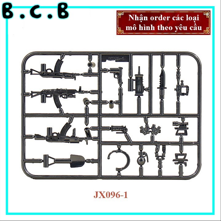 Phụ kiện MOC Army - Đồ chơi lắp ráp minifig và mô hình sáng tạo trang trí quân đội- PK-JX096-1