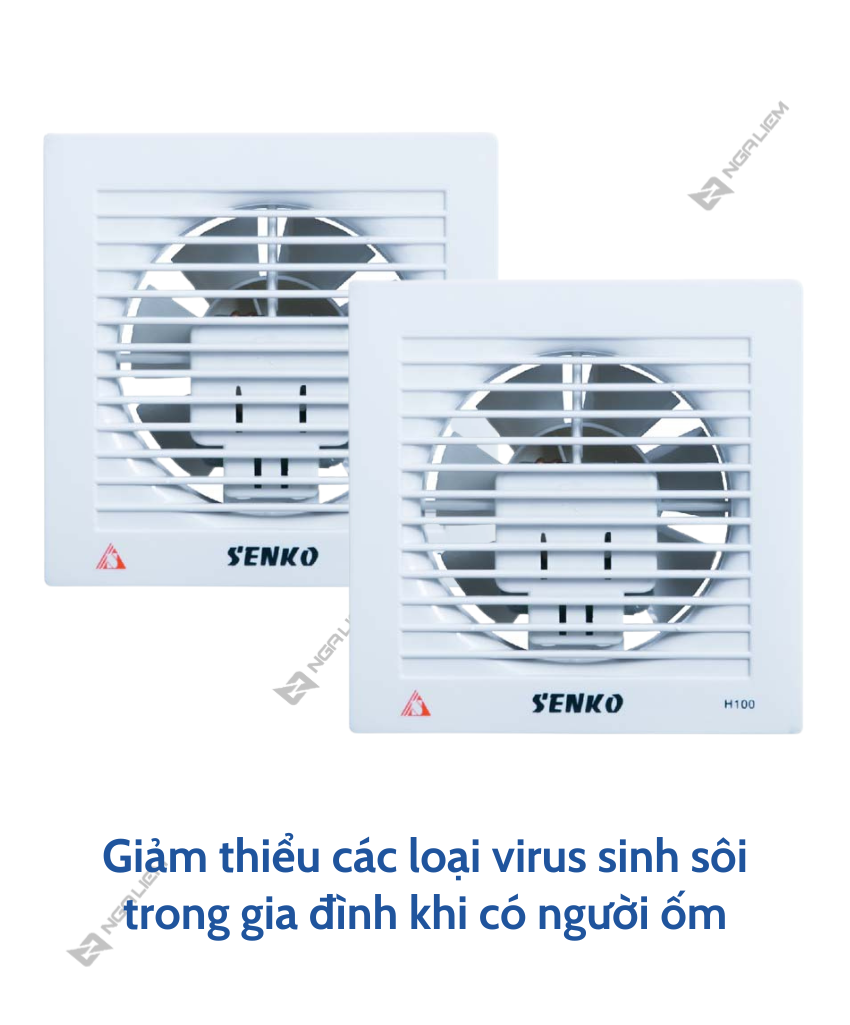Quạt Hút Tường Thông Gió Senko (H150) [Hàng chính hãng]