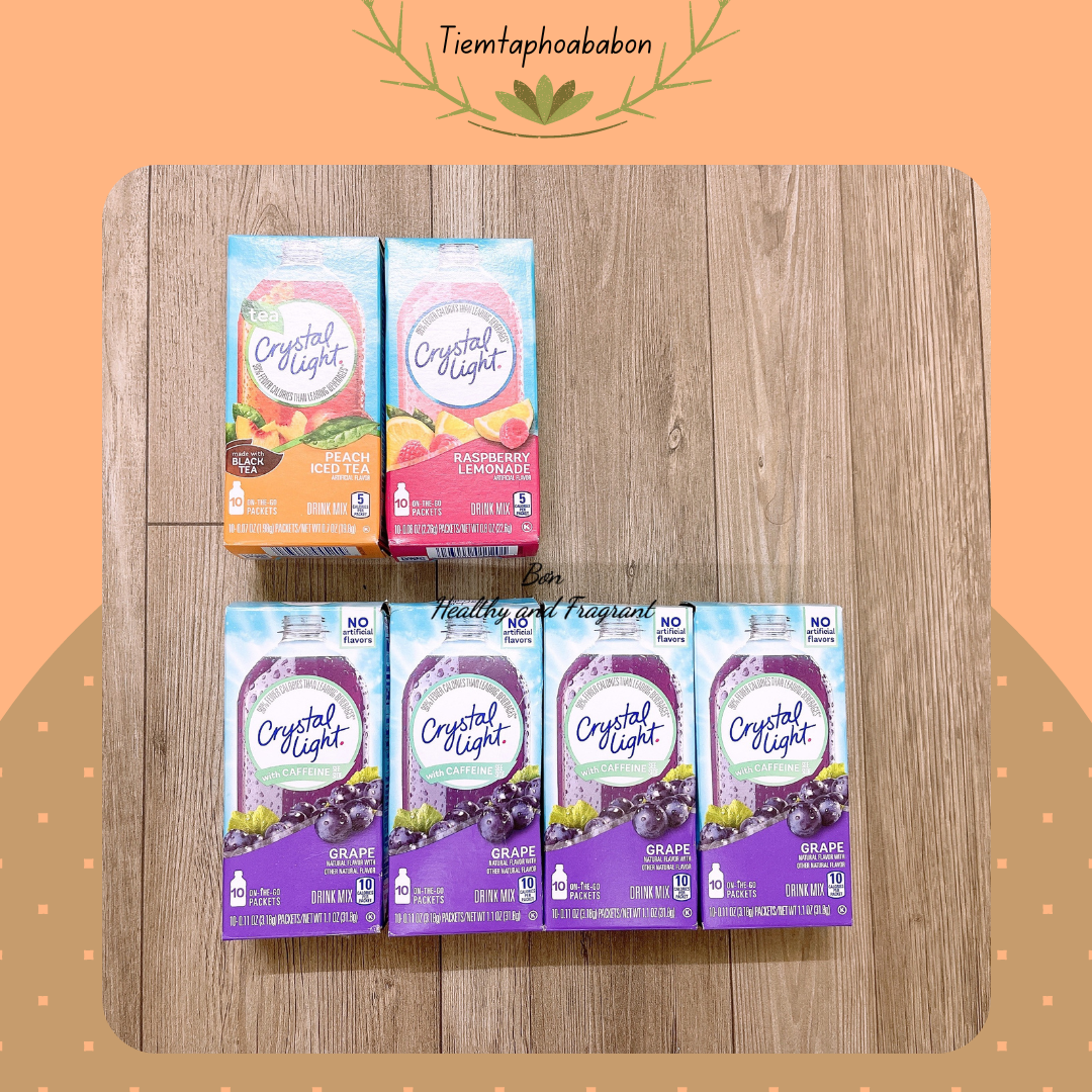 🍑 Crystal Light 🍑 Bột Pha Nước Trái Cây Crystal Light Gói Nhỏ 🍑 1 gói 🍑