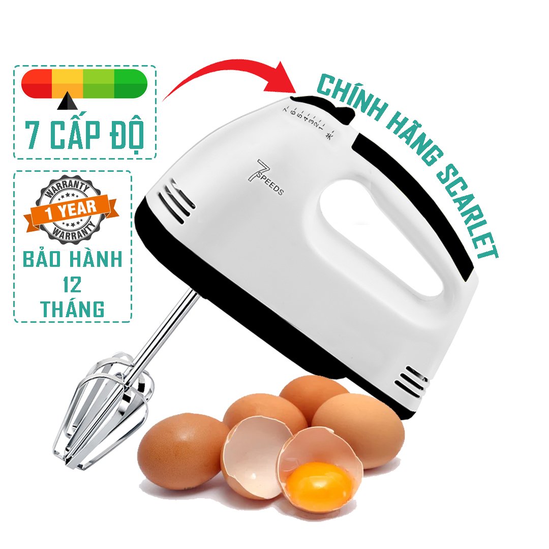Máy Đánh Trứng Mini, Máy Đánh Trứng 7 Cấp Độ