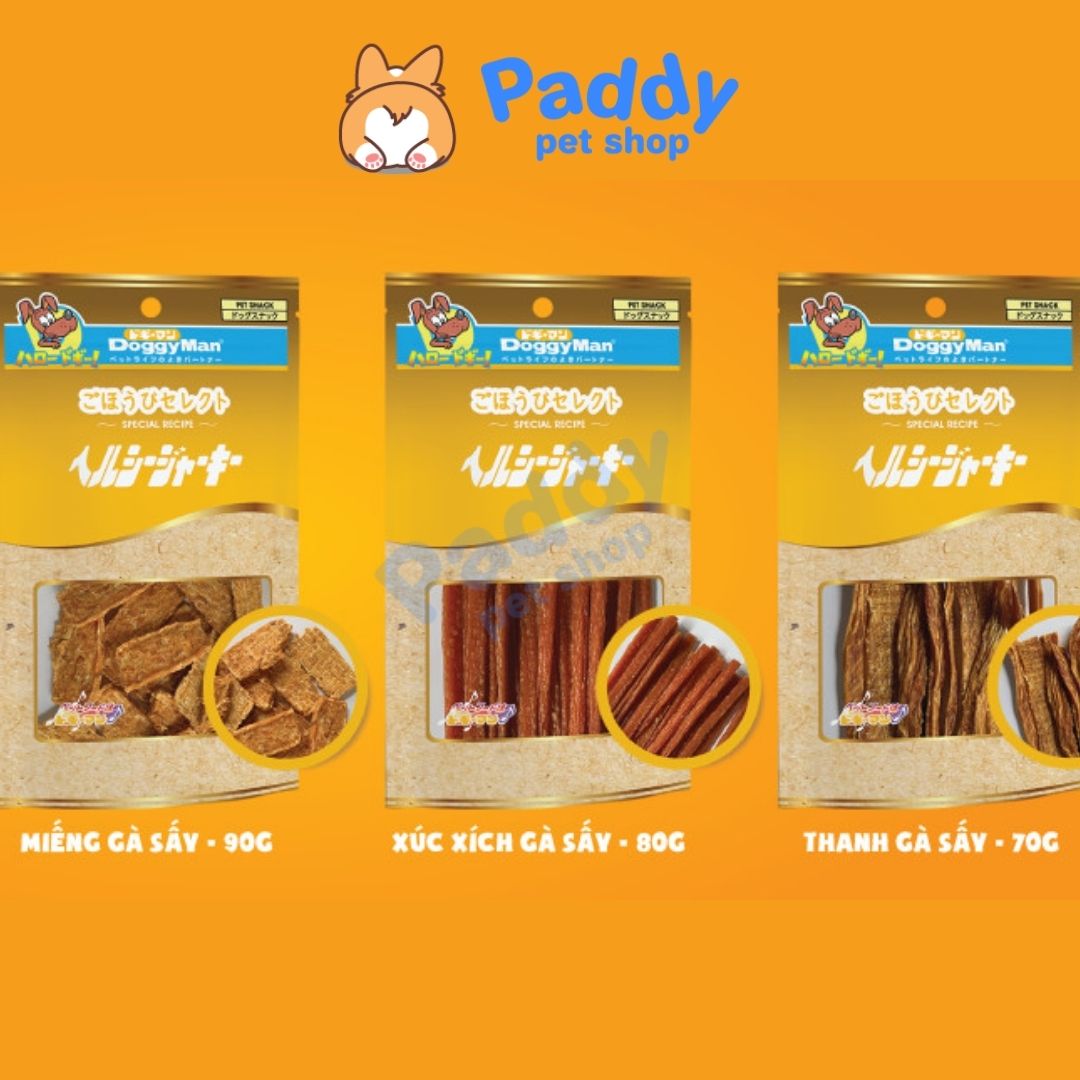 Bánh Thưởng Cho Chó Thịt Gà Sấy DoggyMan