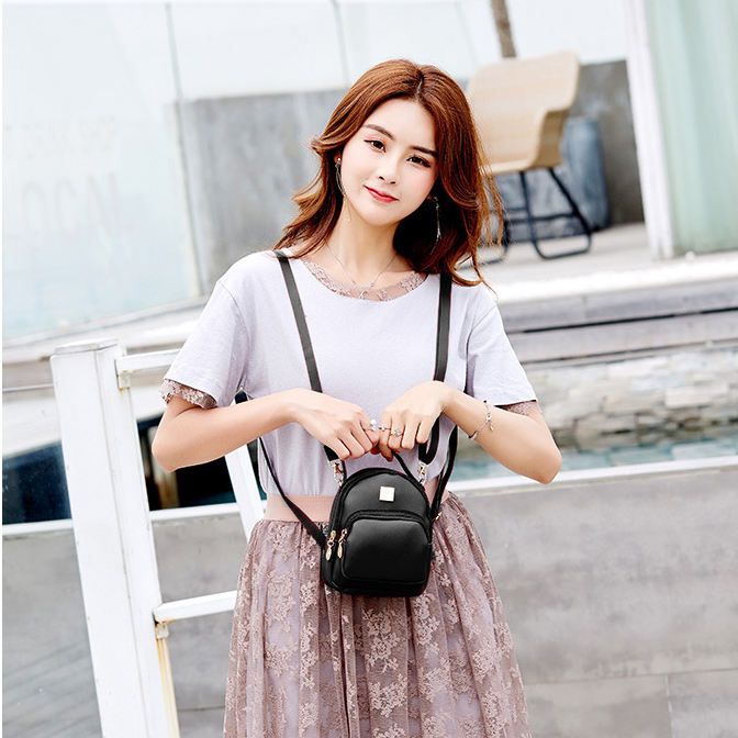 [HCM]Balo Mini Nhỏ Xinh Da Trơn