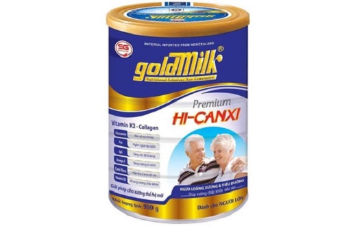 Sữa bột Goldmilk Hi-Canxi 900g(Ngừa tiểu đường và loãng xương)