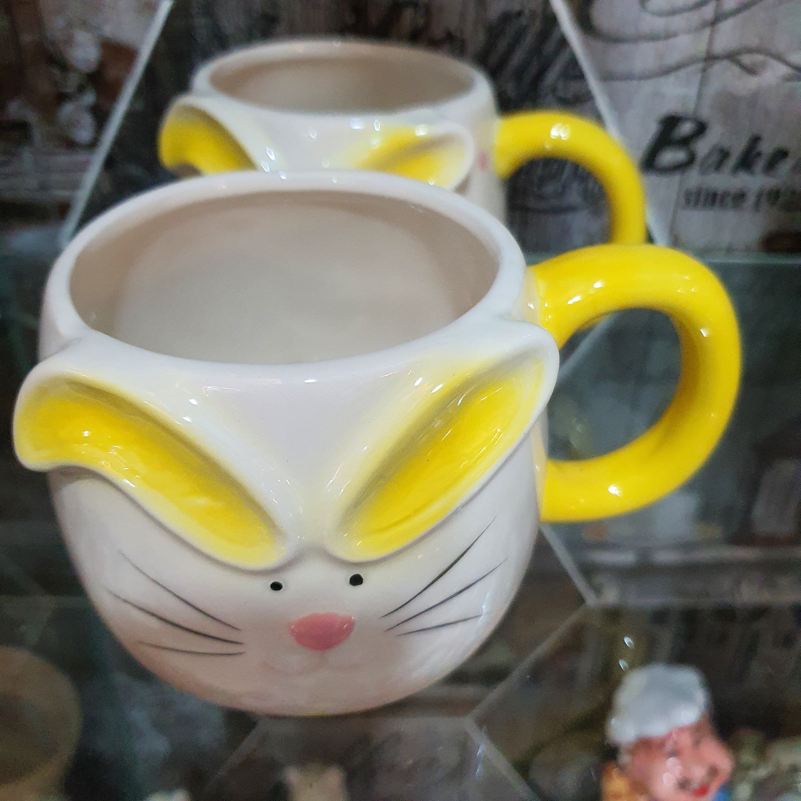 Cốc gốm sứ 350ml đến 700ml 3D Sculpted Ceramic Mug