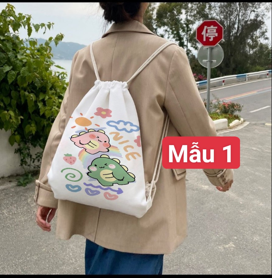 Các mẫu Balo dây rút hình kute