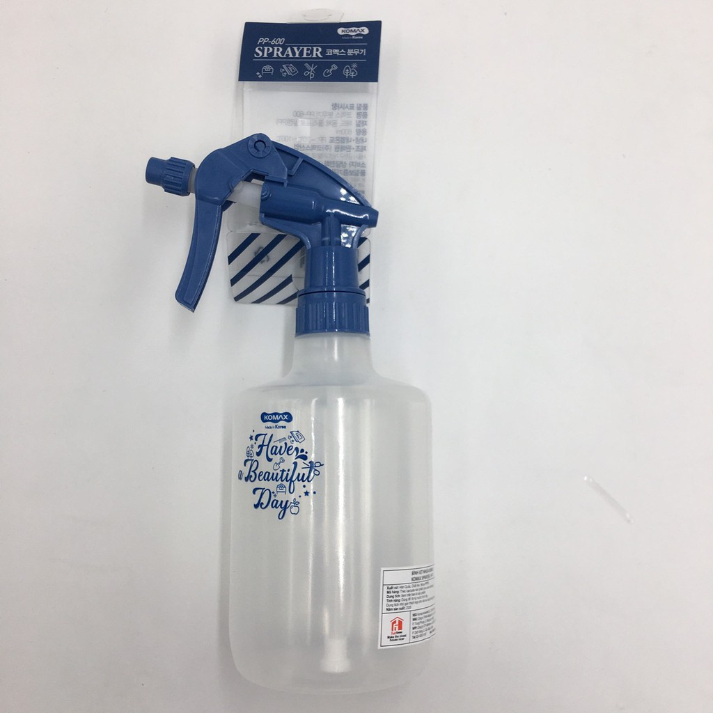 Bình xịt nước nhựa komax 90420 - 600ml, xuất xứ hàn quốc