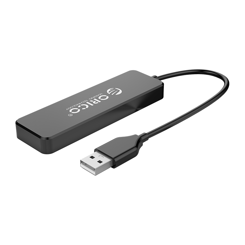 USB HUB 4 cổng USB 2.0 ORICO FL01  (Màu đen) (FL01-BK-BP-HW) Chính Hãng