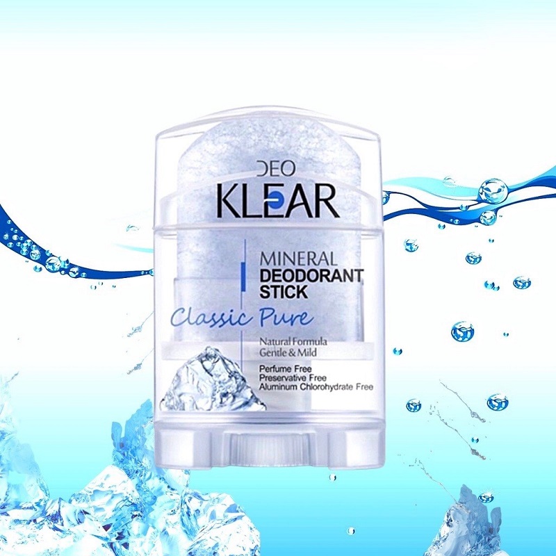 Lăn khử mùi đá khoáng thái lan deo klear 60g nhiều mùi hương tự nhiên deo klear deodorant stick 70g