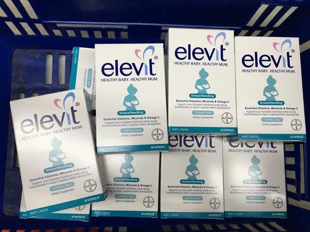 Elevit sau khi sinh & cho con bú - 60 viên
