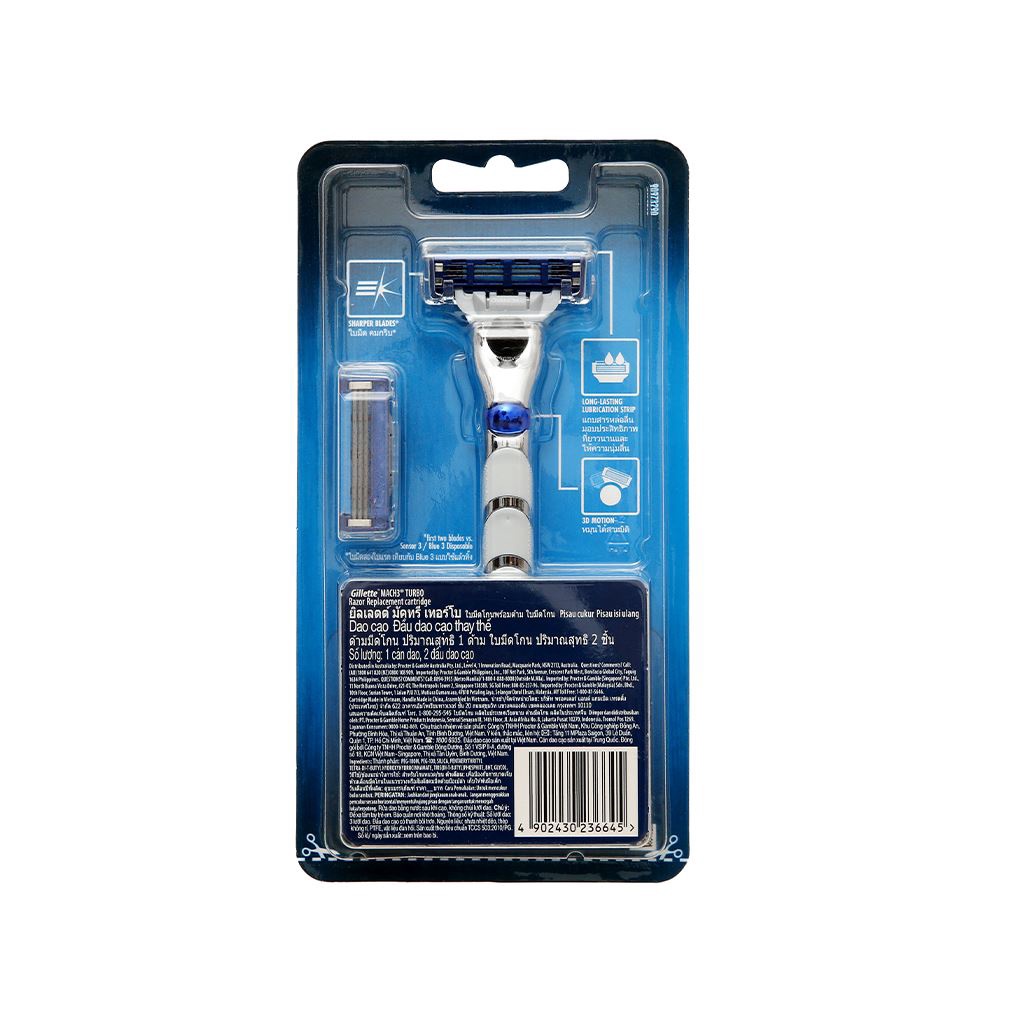 Dao cạo râu Gillette Mach 3 (tùy chọn cán và lưỡi)