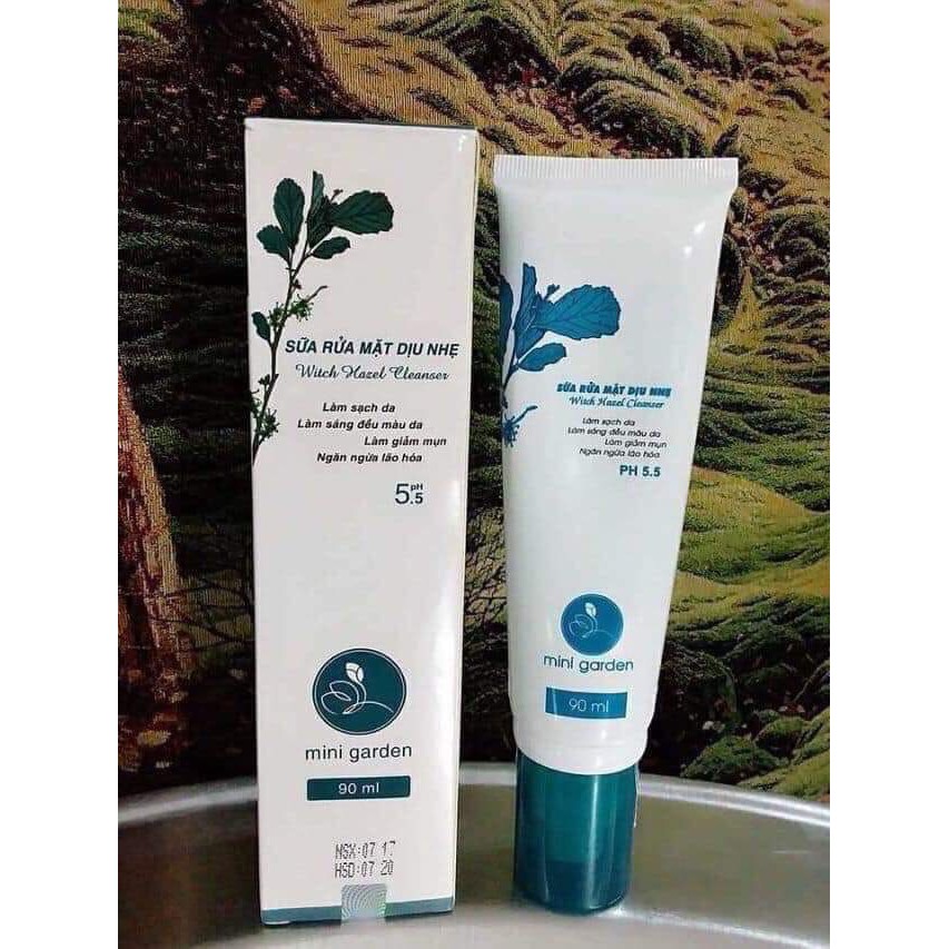 Sữa rửa mặt Dịu nhẹ Mini Garden - Witch Hazel Cleaner Làm sạch dâu, dịu nhẹ, không kích ứng không khô da - DMPTD