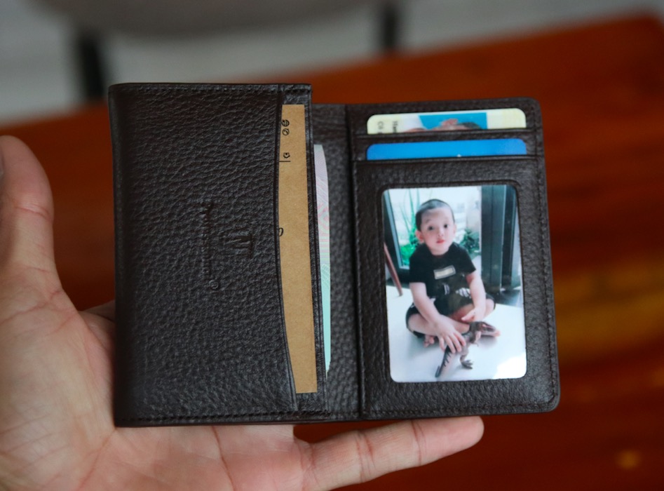 Ví card mini da bò cao cấp siêu mềm 2 màu đen ,nâu