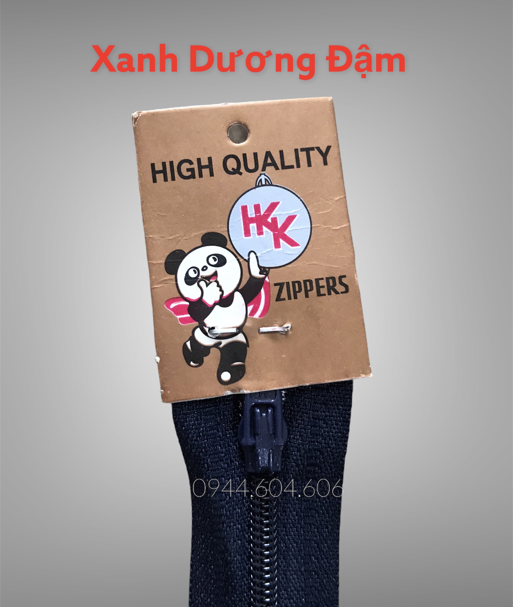 LỐ DÂY KÉO QUẦN TÂY HKK (1 lố/ 12 sợi/ 18cm)