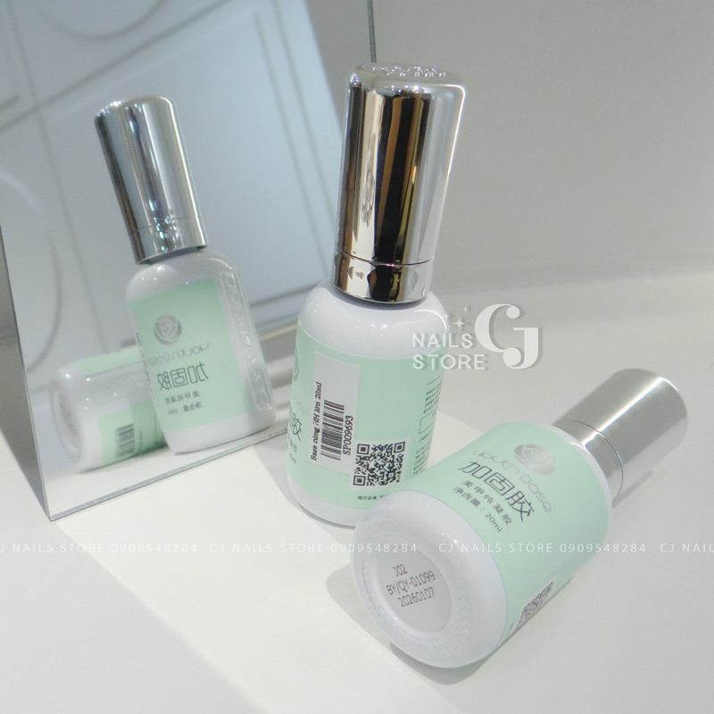 {CJ Nails Store} Cứng móng hoa hồng chai lơn (20ml)