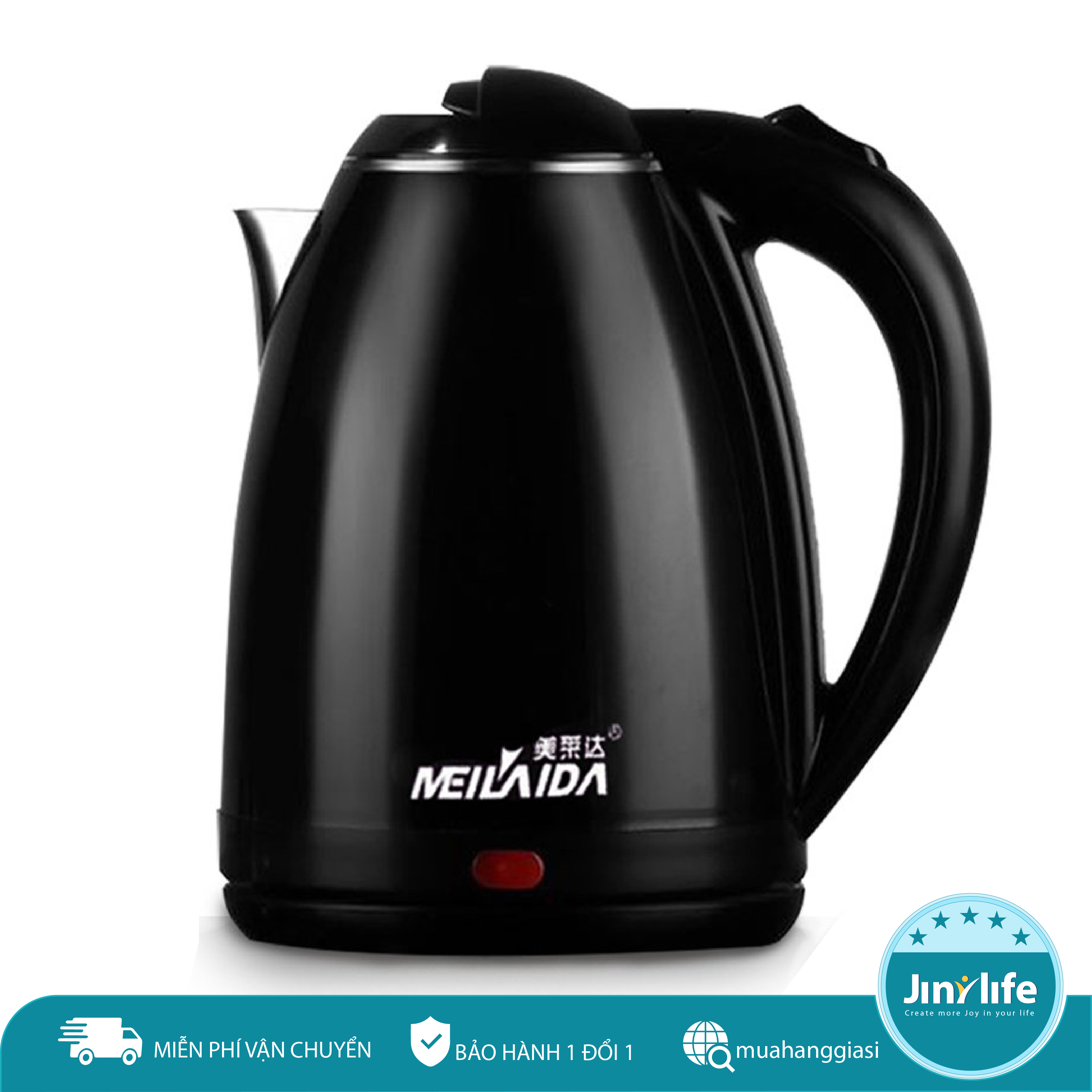 [ MUA NGAY ]Ấm nước siêu tốc- Ấm đun nước siêu tốc - Bình đun nước siêu tốc 1.8L 1500W