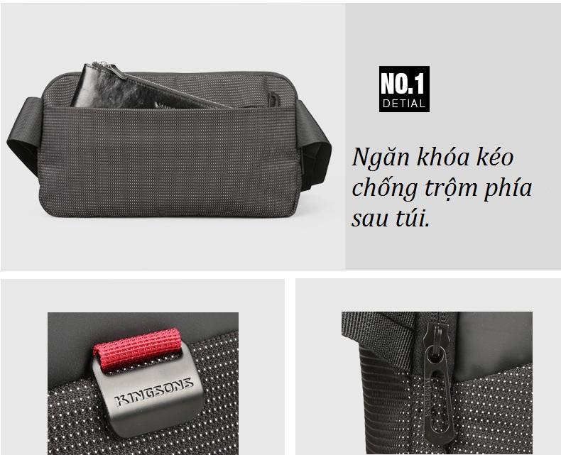 [HCM]Túi đeo chéo cao cấp Kingsons 3175