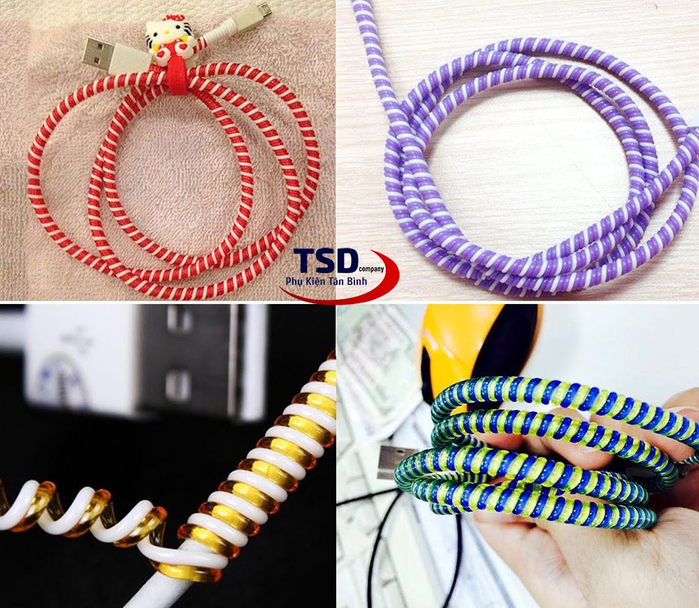 Dây Quấn Bảo Vệ Cáp Sạc, Tai Nghe - Dây lò xo