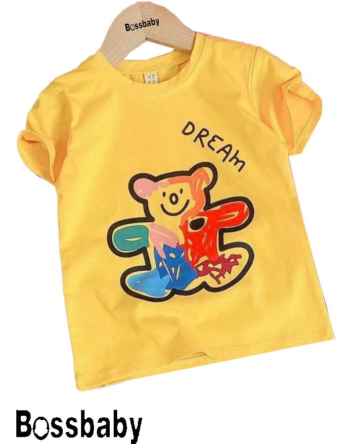 [HCM]Áo thun bé trai áo bé traibé gáiáo thun hình gấu nhiều màu cho bé từ 6kg-29kg.AL10.