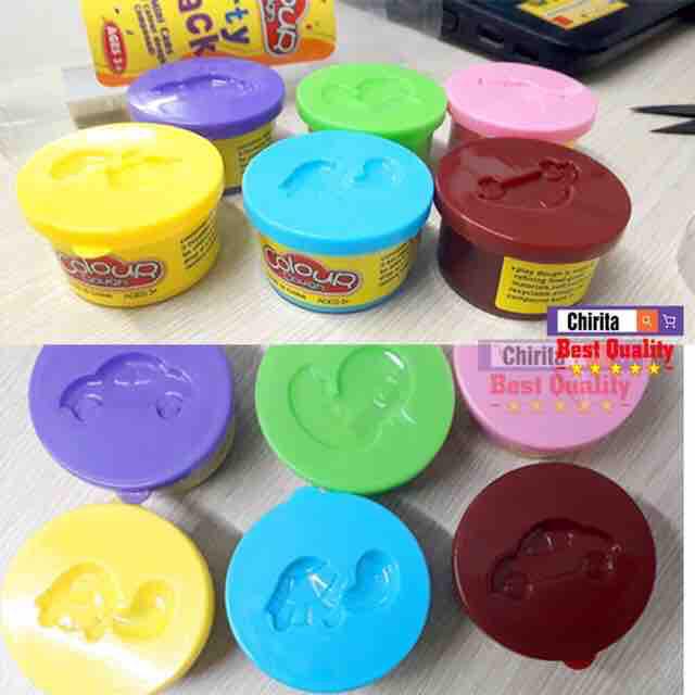 [HCM]Đất Nặn 6 Màu Vui Nhộn Cho Bé - Đất Sét Colour Dough - Chirita
