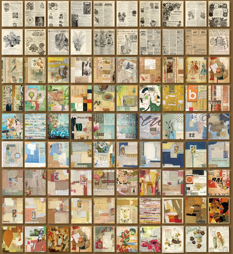 400 tấm ảnh đóng cuốn mini vintage trang trí đa dụng (Hàng có sẵn)
