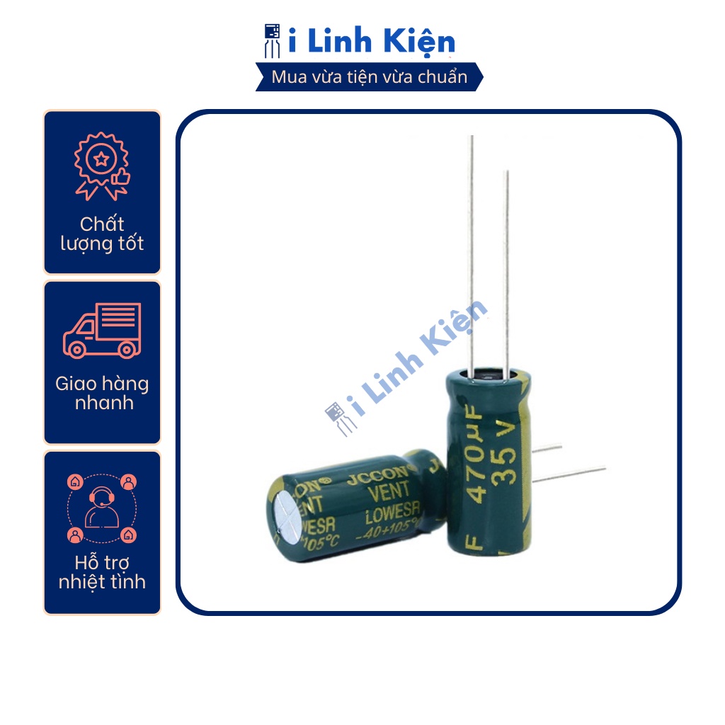 Tụ hóa 470UF 35V chất lượng tốt.