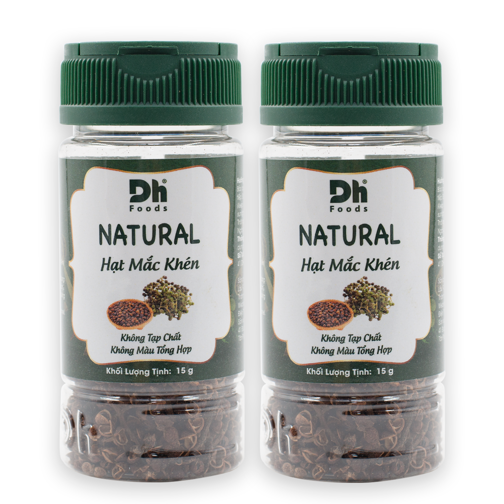 Combo 2 hũ Natural Hạt Mắc Khén 15gr Dh Foods