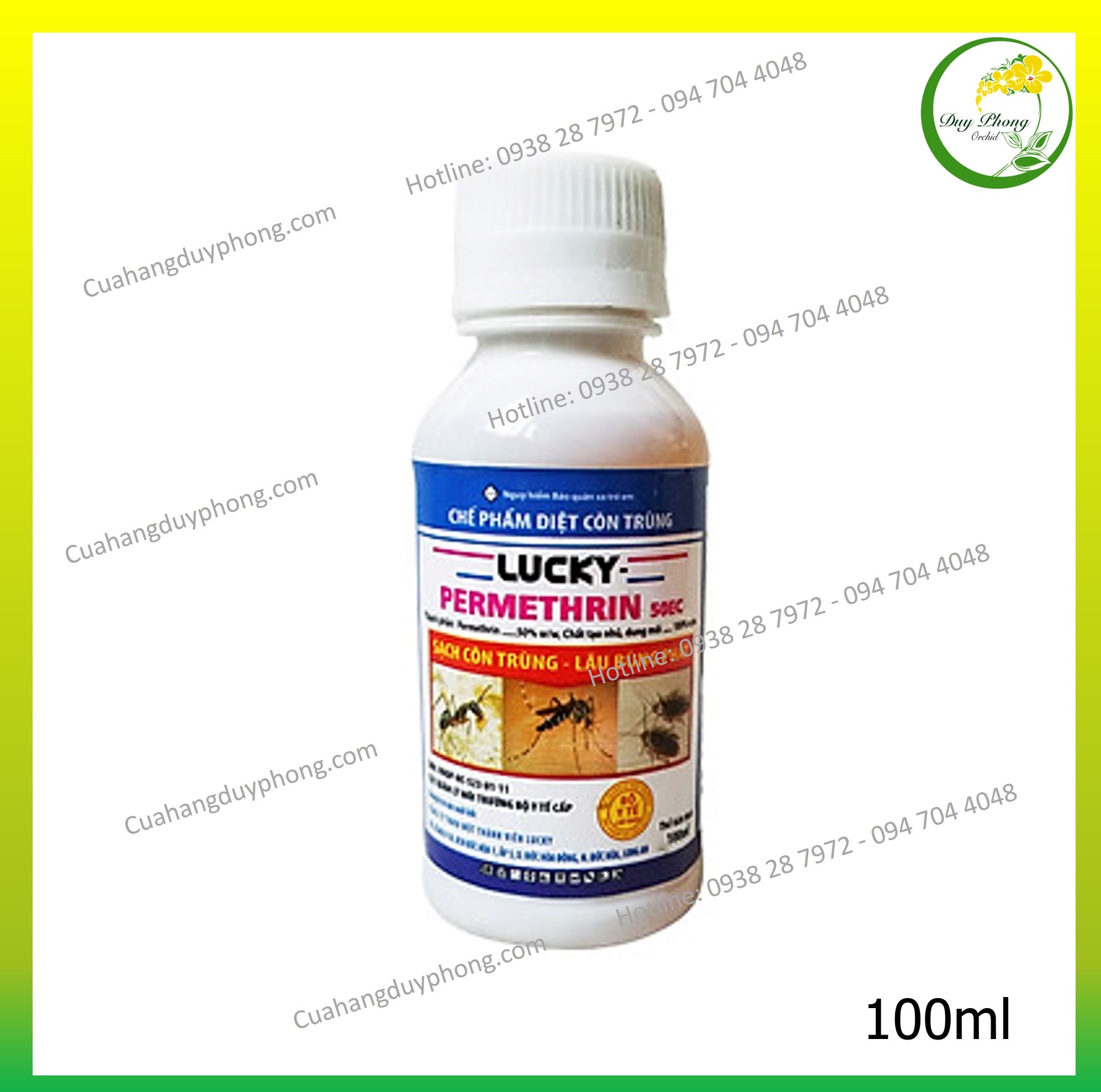 [Có video] Chế Phẩm Diệt Côn Trùng | Lucky Permethrin 50EC - Chai 100ml