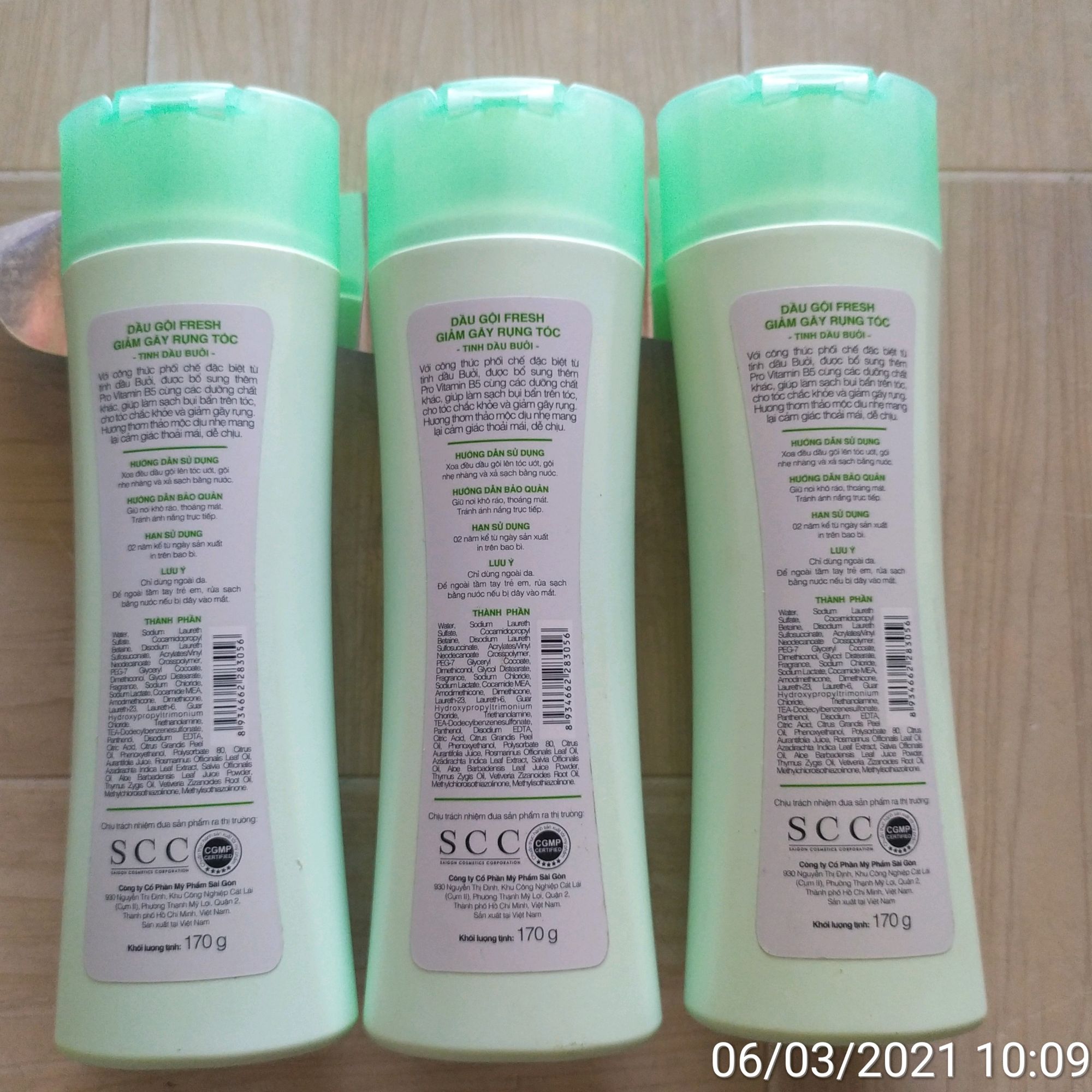 FRESH - DẦU GỘI BƯỞI FRESH 170GAM