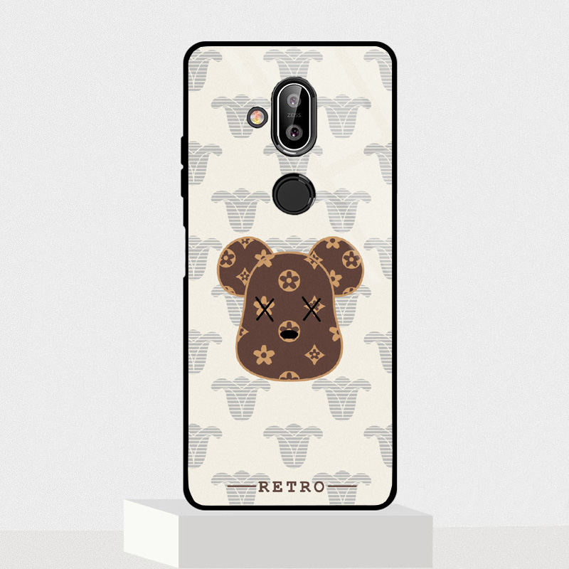 Ốp lưng nokia 8.1 mặt kính 3d cao cấp