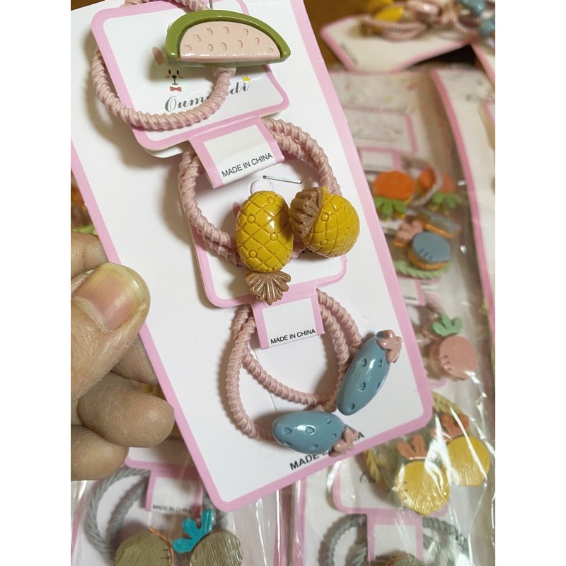 [HCM]Set 5 Dây Cột Tóc Xinh Xắn Cho Bé Gái