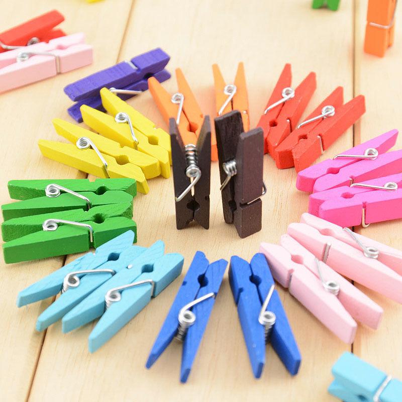 Set 20 kẹp gỗ và 2m dây treo ảnh