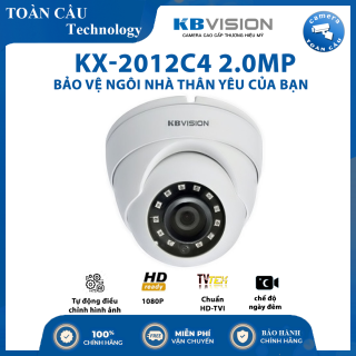 [100% CHÍNH HÃNG] Camera HD-CVI KBvision KX-2012C4 ( 2MP ) - Hồng Ngoại 20m -Chức Năng Cảm Biến Ngày Đêm Giúp Camera Tự Động Điều Chỉnh Hình Ảnh Và Màu Sắc Phù Hợp Nhất Với Mọi Môi Trường Ánh Sáng - Camera TOàn Cầu thumbnail