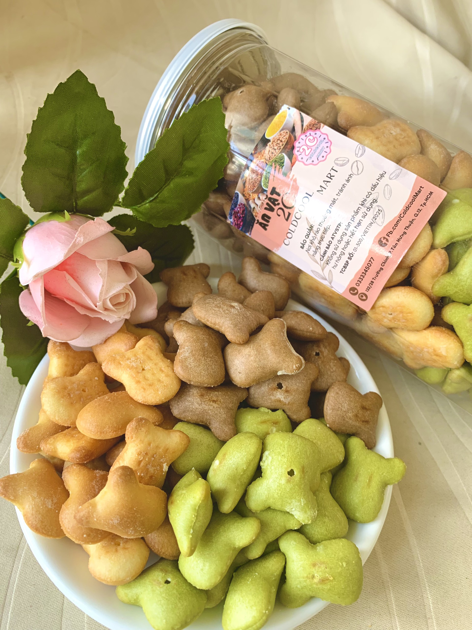 Bánh Gấu Nhân Kem Mix 3 Vị 420g 2c Mart
