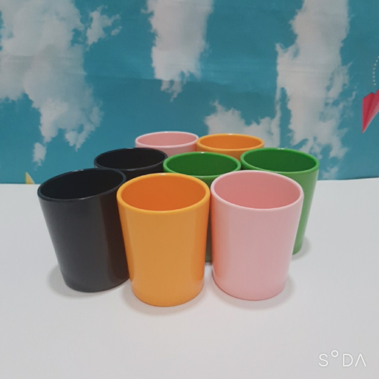 Set 20 Ly nhựa Melamine đủ màu