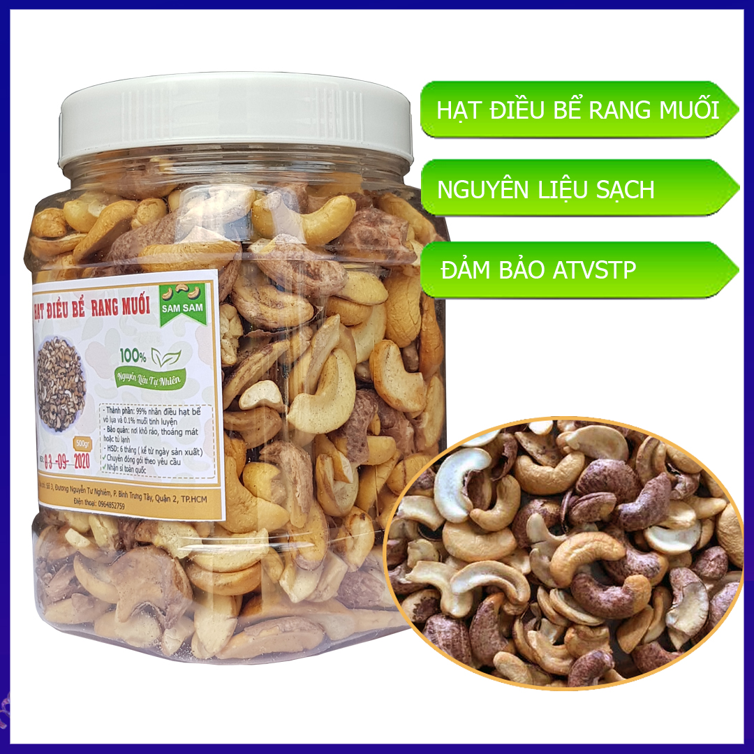 [HCM]Hạt điều bể rang muối 500g - hạt điều rang muối bình phước