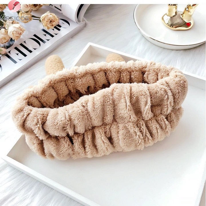 [HCM]Băng Đô Turban Sừng Nai Makeup Trang Điểm Siêu Dễ Thương - kireicos