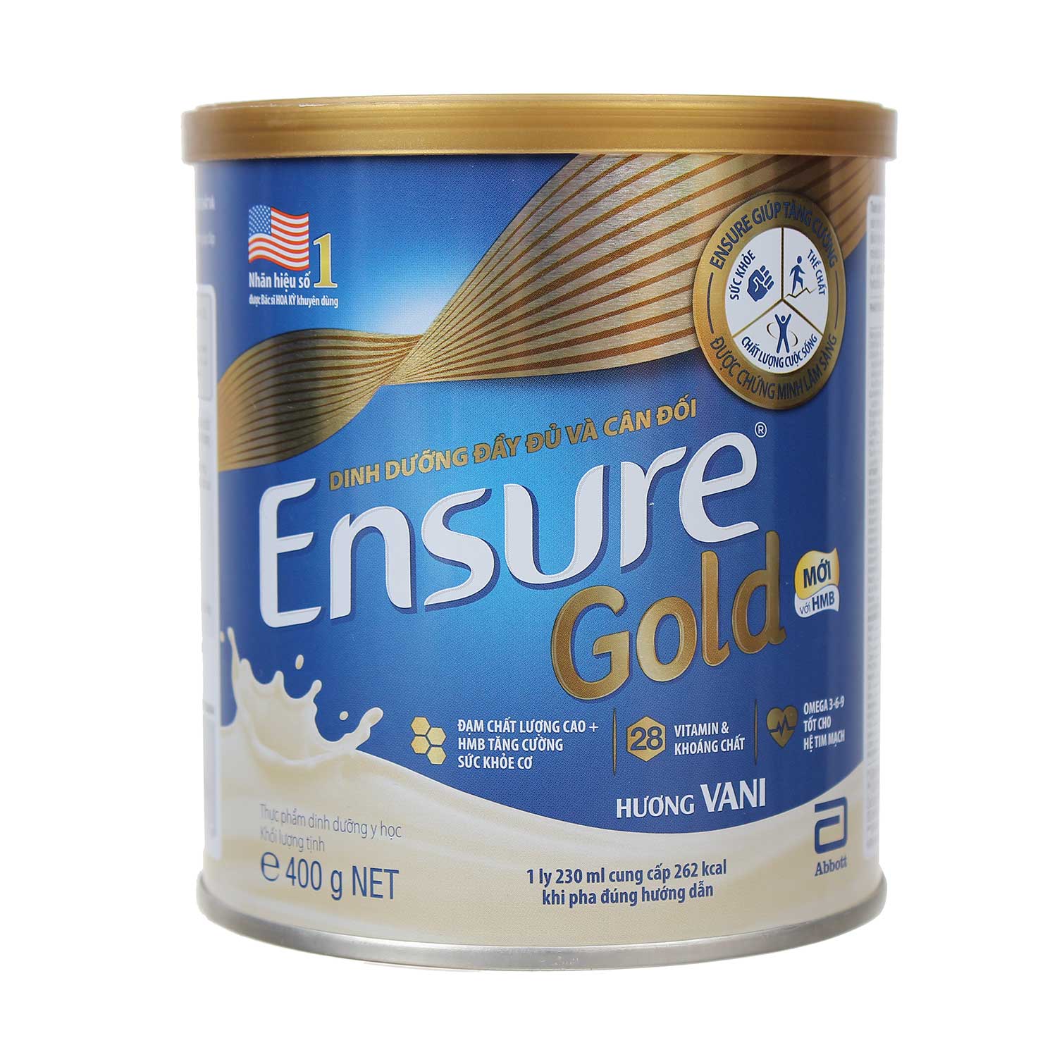 Sữa bột Ensure Gold Hương Vani 400g