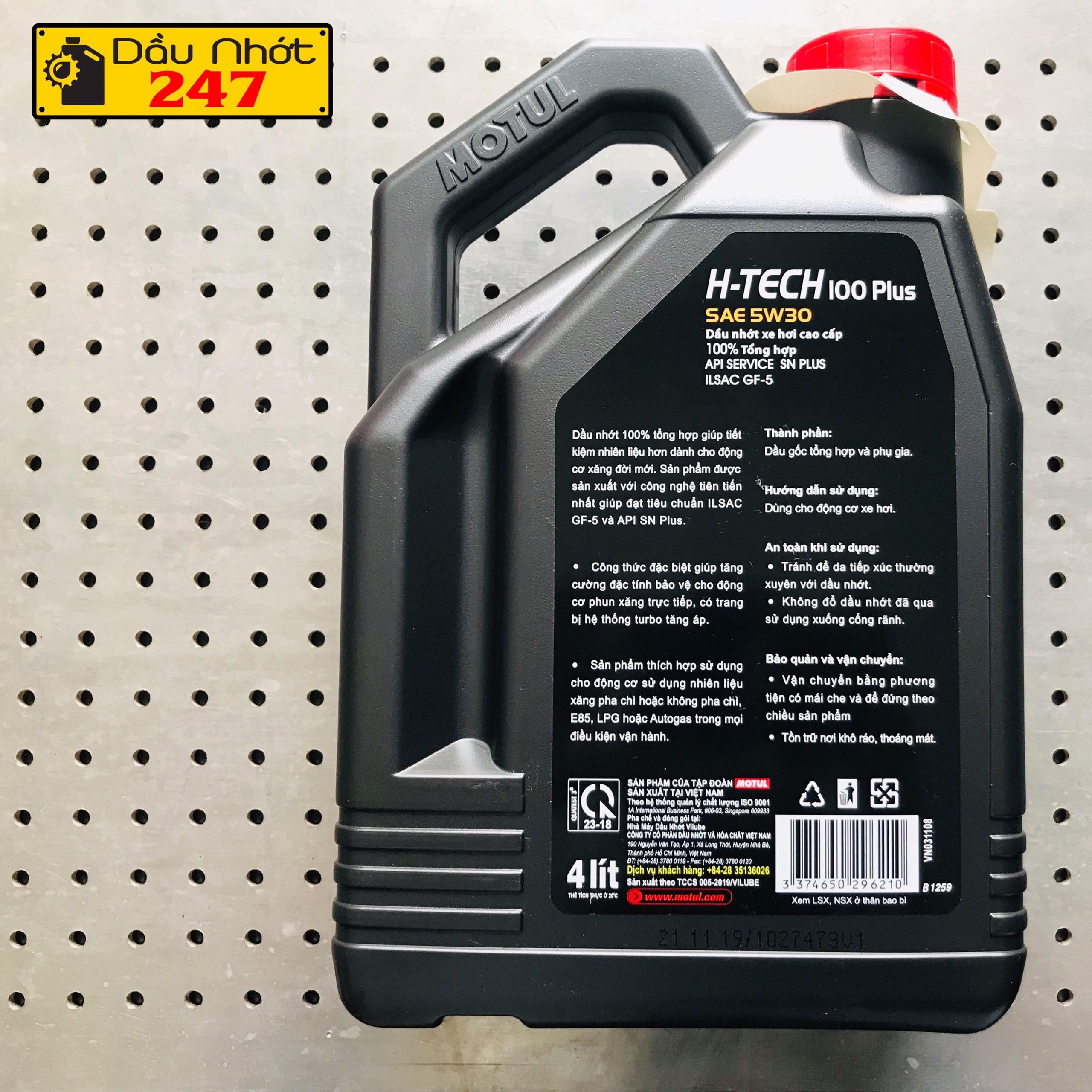 Dầu nhớt Oto Motul Htech 100 Plus 4L
