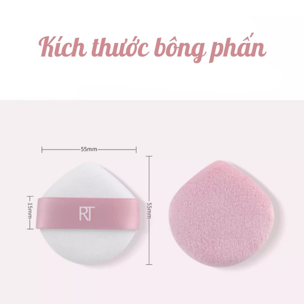Bông mút phủ phấn RT Real Techniques Powder Puff Sponge