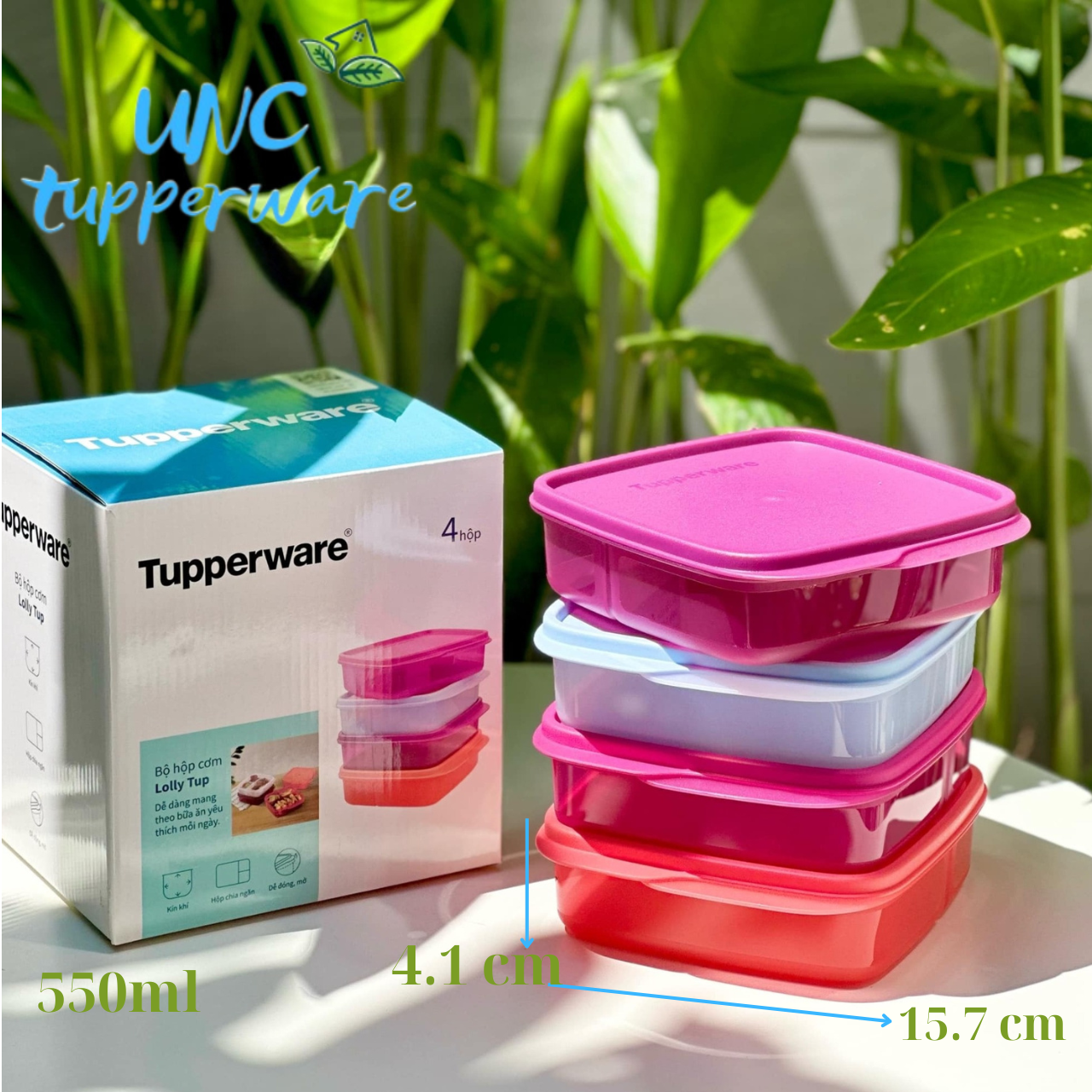 Hộp cơm Tupperware Lolly Tup 550ml