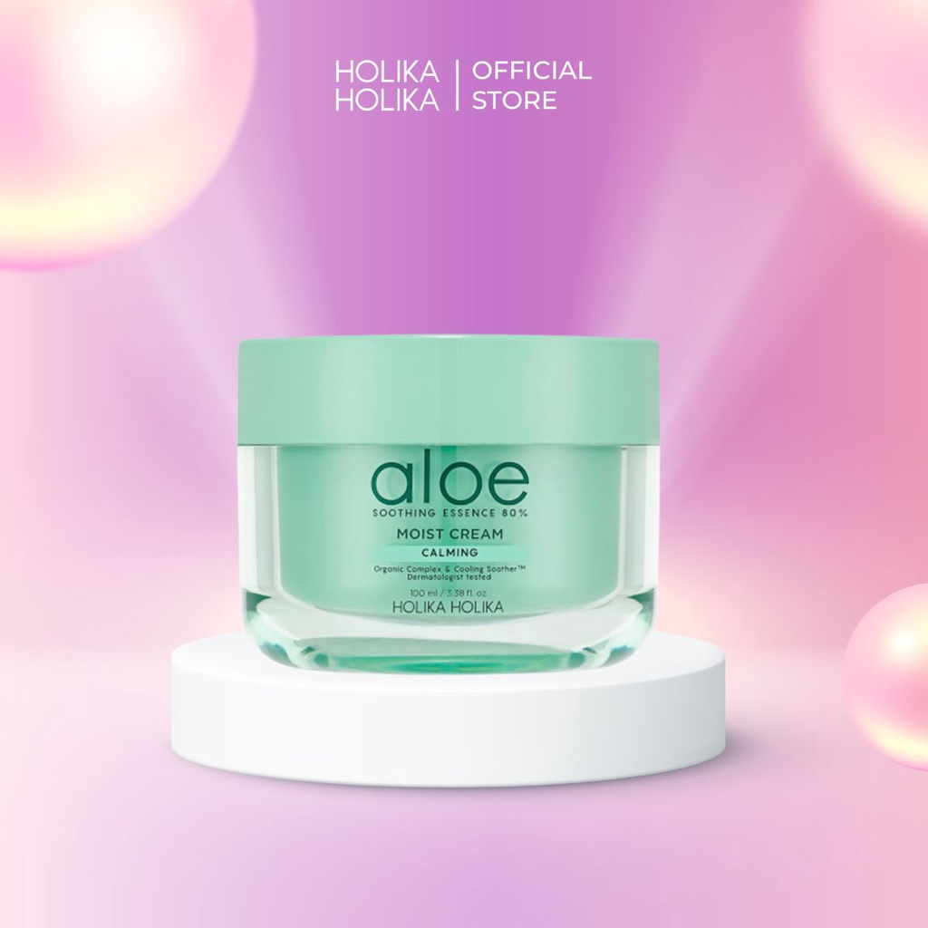 Kem dng da chit xut l hi Hn Quc Holika Holika soothing Essence 80% Moist  Cream 100ml - 7130 | Lazada.vn