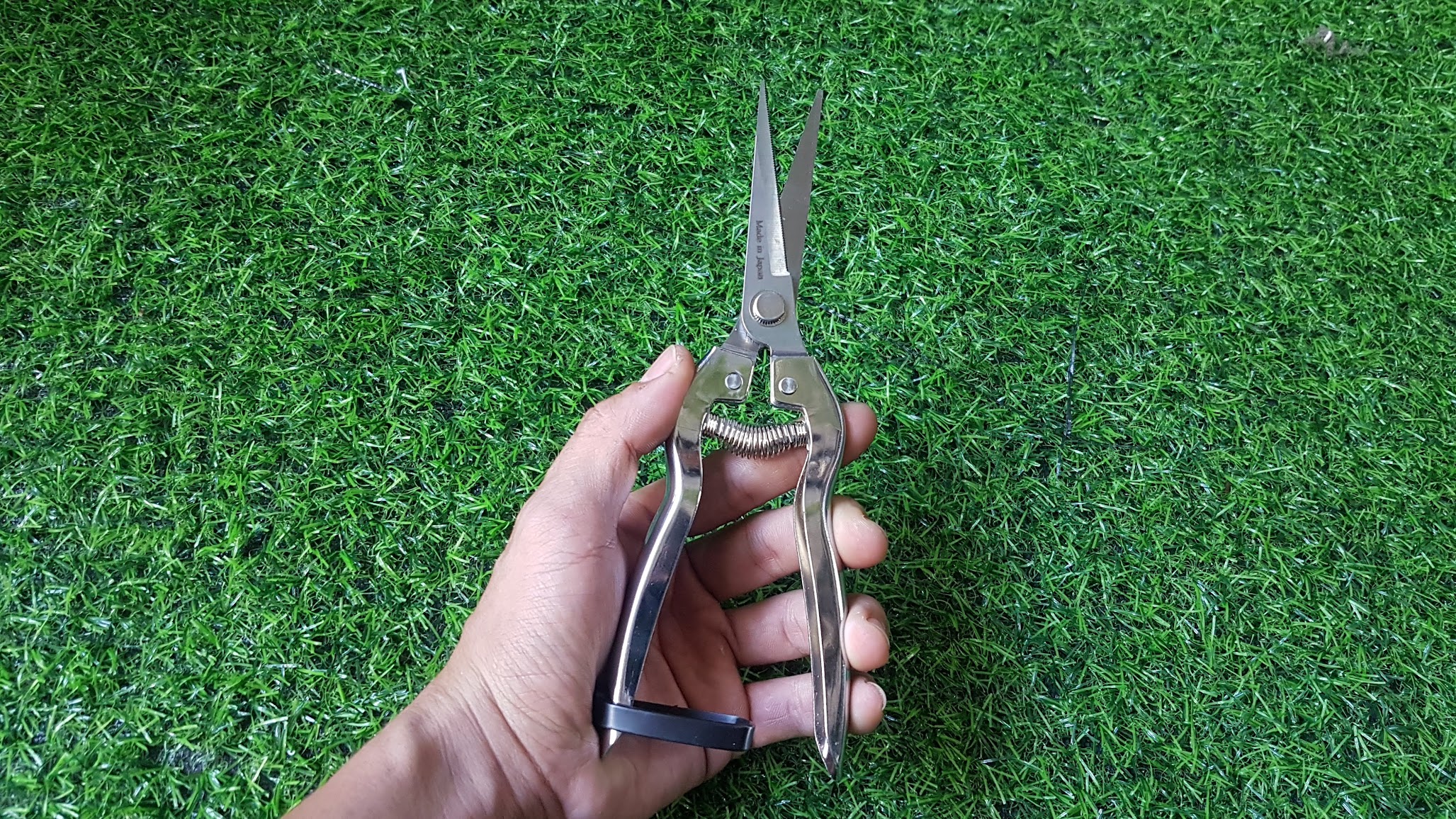 Kéo nhọn răng cưa chuyên cắt cành hoa
