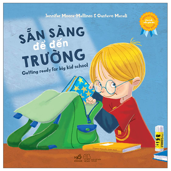 Fahasa - sách kỹ năng song ngữ - sẵn sàng để đến trường
