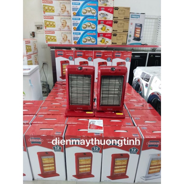 (Lỗi 1 Đổi 1)Sưởi Điện 3 Bóng Halogen Sunhouse Shd7016 Mới 100.0%