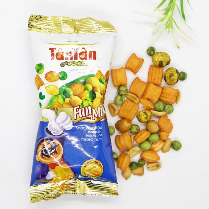 [Giá Ưu Đãi] Snack và Đậu Thập Cẩm Tân Tân 28g - Combo 5 Gói