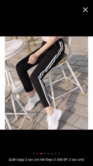Quần Baggy Thể Thao umi 3 sọc