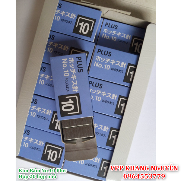[HCM]Kim Bấm  No.10 Plus (Hộp 20 hộp nhỏ)