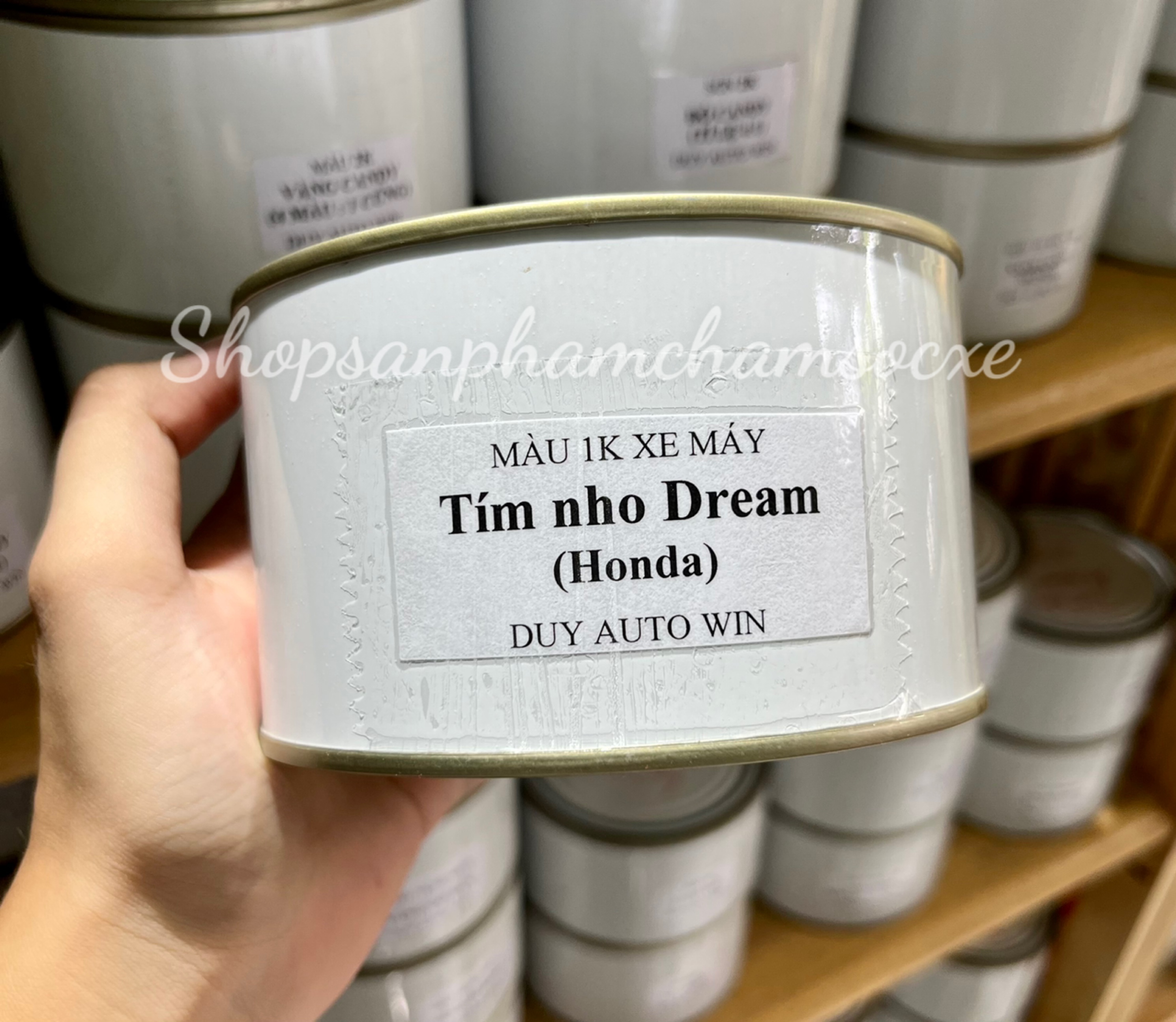 Màu nho dream việt nam honda 1k - sơn xe máy lon 0.5kg và 1kg