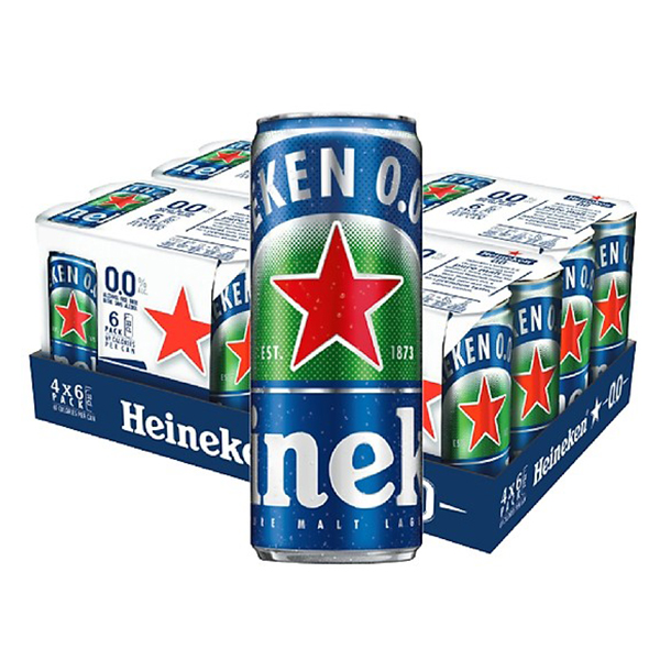 E - Bia Heineken Không Cồn Lốc 6 Lon 330Ml